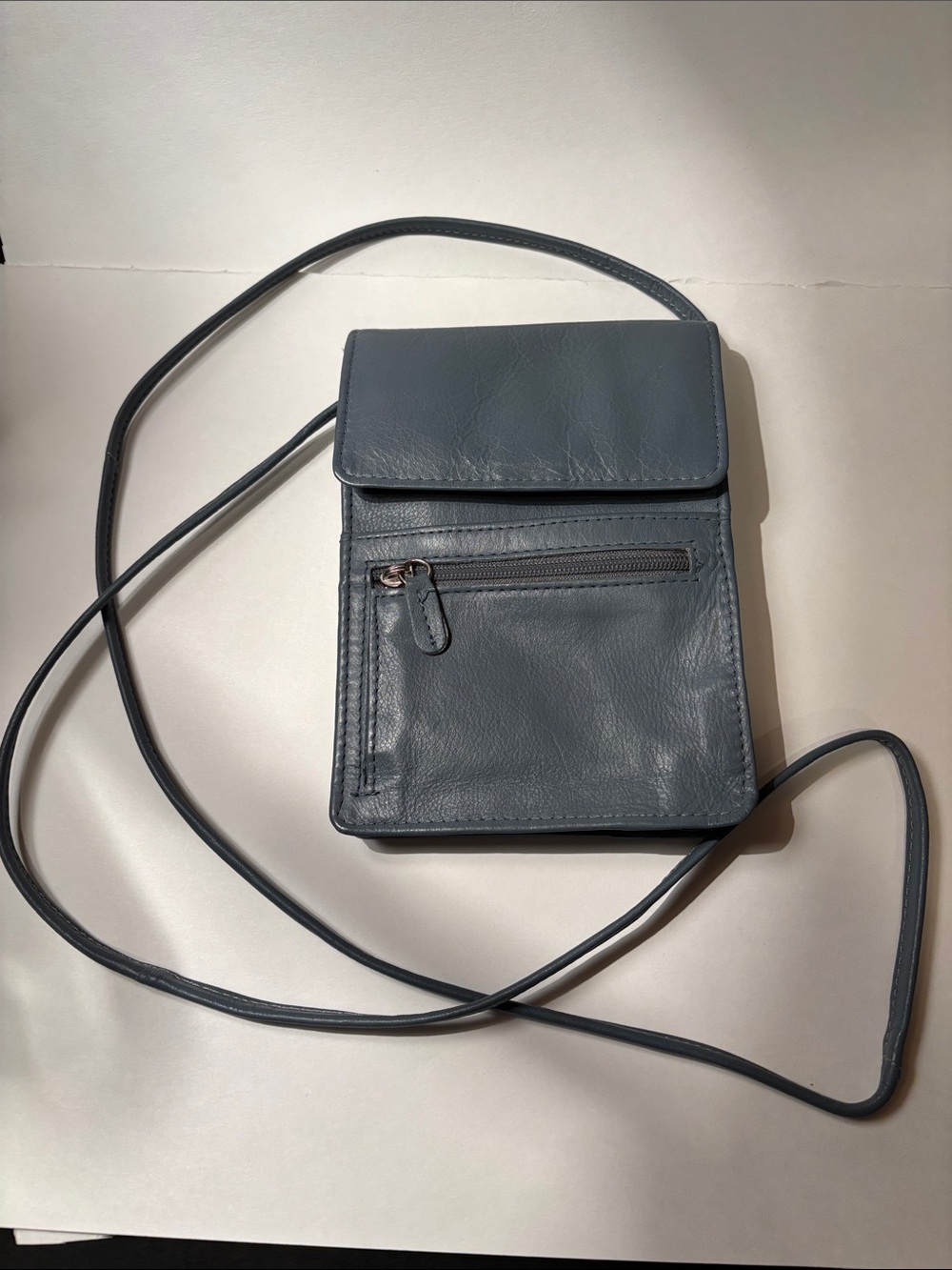 Bluish Gray Crossbody Bag